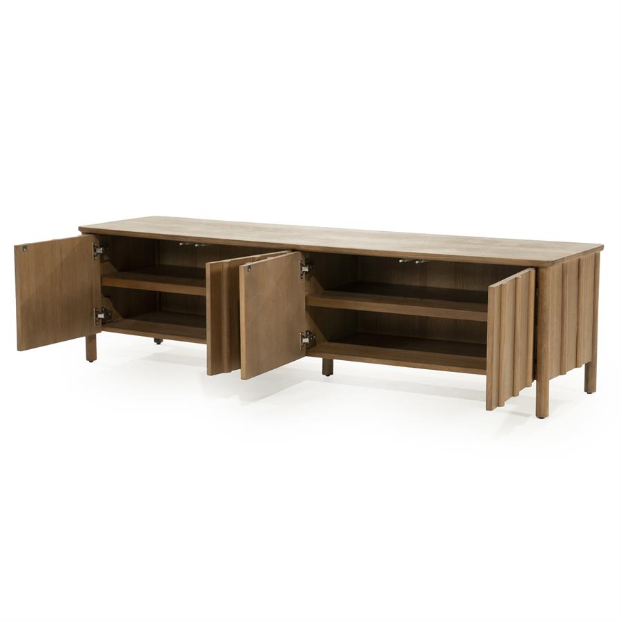 TV meubel Jake 4 drs. - bruin