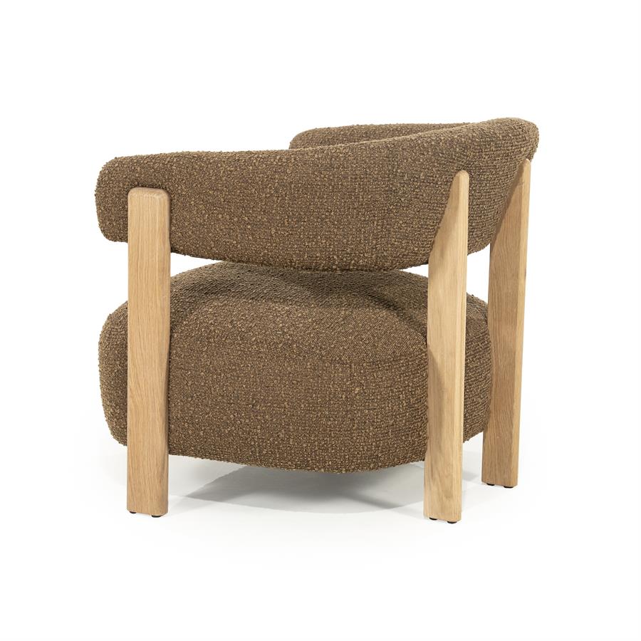 Fauteuil Lola - bruin Hush