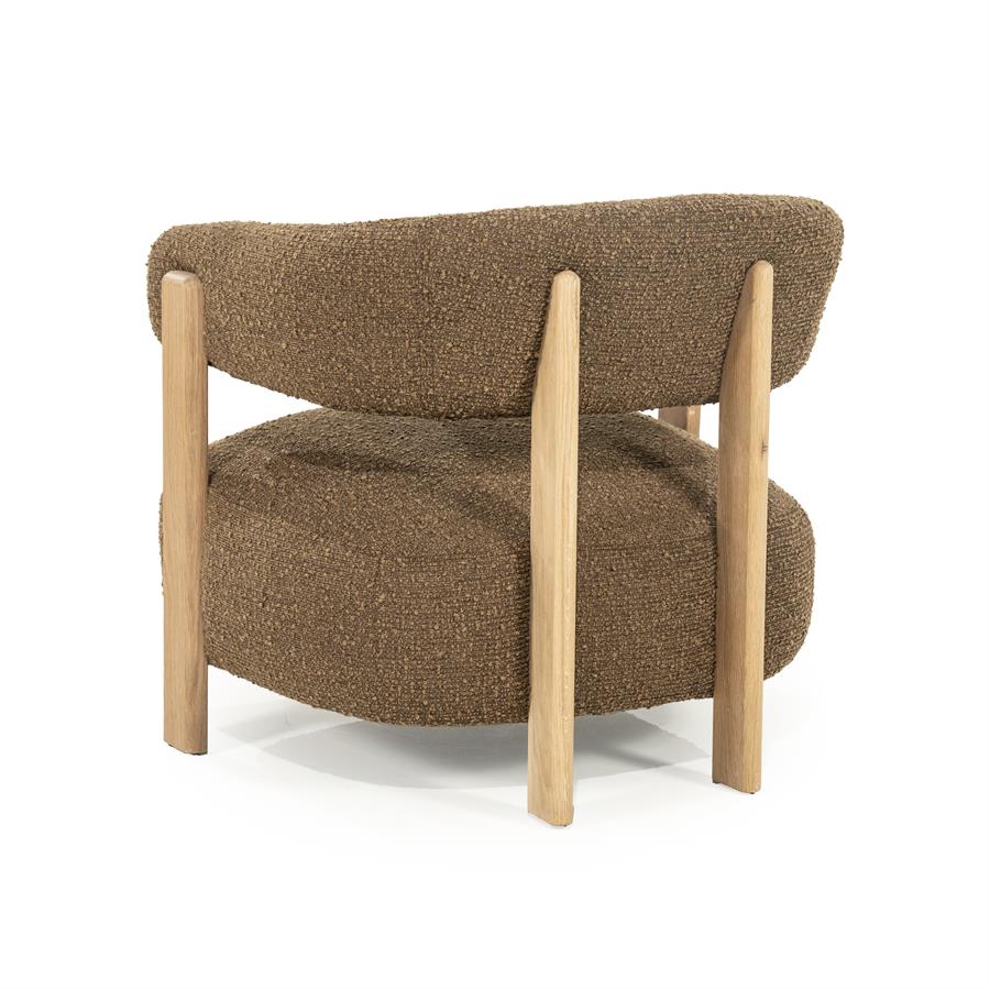 Fauteuil Lola - bruin Hush