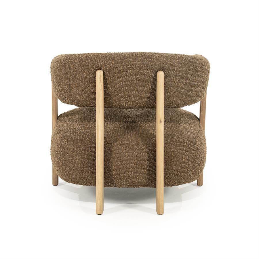 Fauteuil Lola - bruin Hush