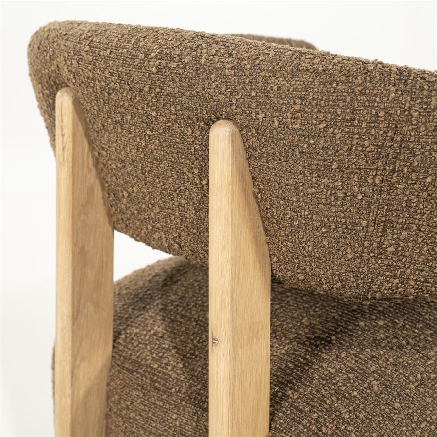 Fauteuil Lola - bruin Hush