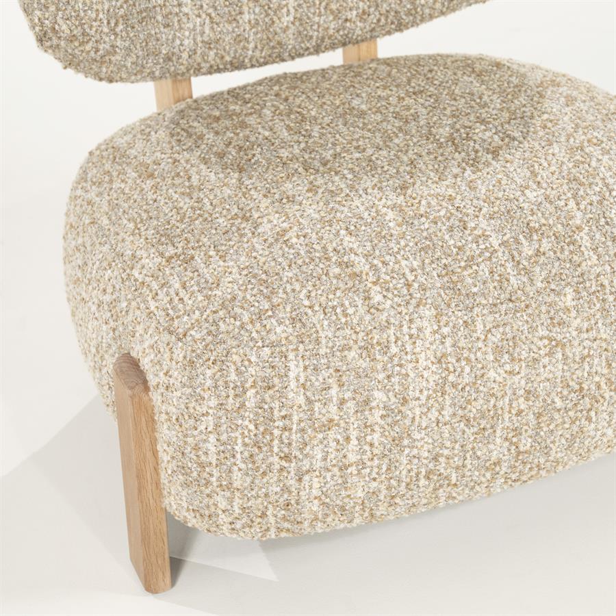 Fauteuil Reza naturel - beige Bay