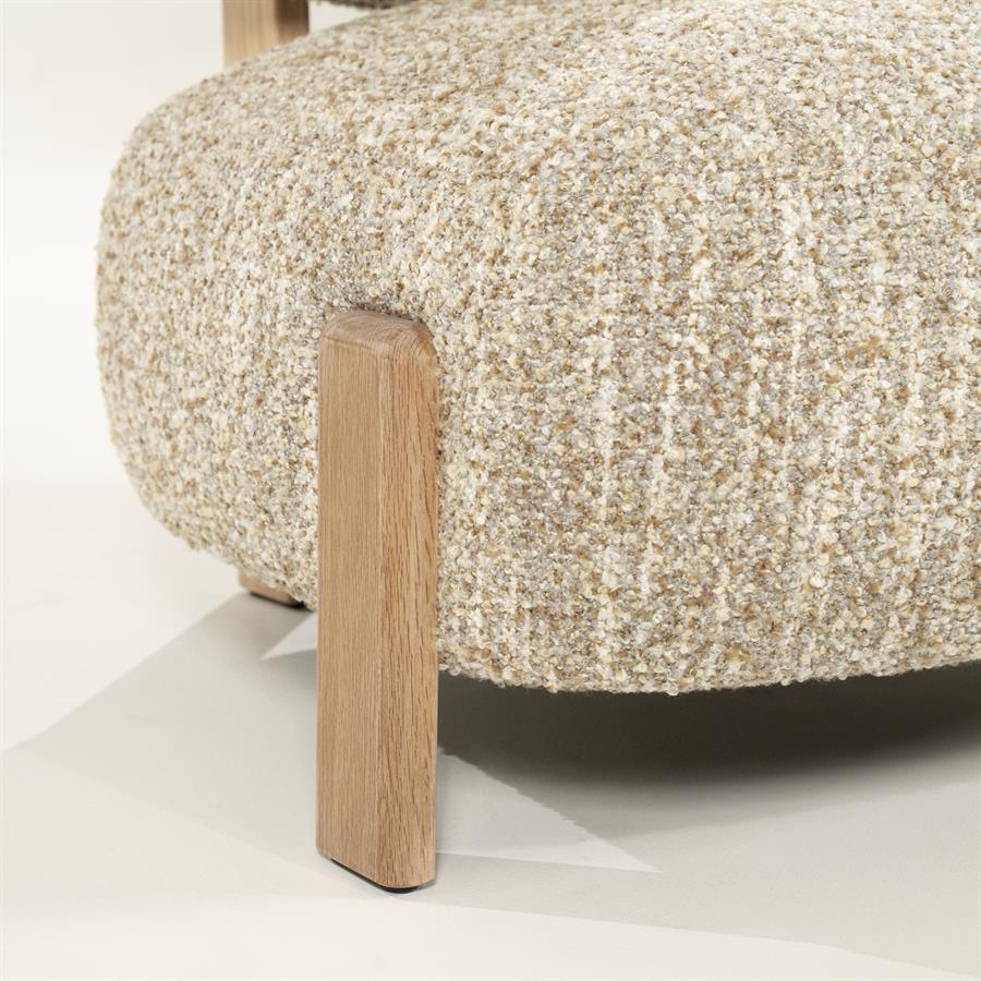 Fauteuil Reza naturel - beige Bay