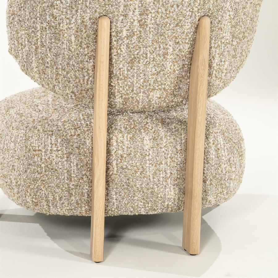 Fauteuil Reza naturel - beige Bay