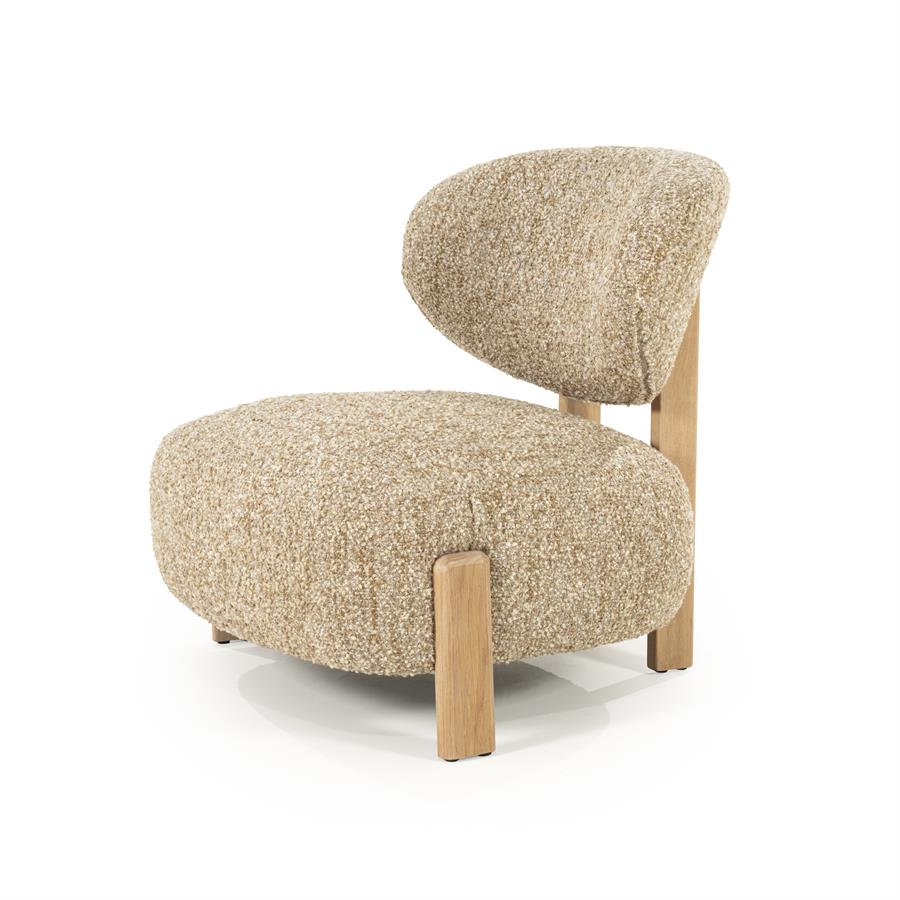 Fauteuil Reza naturel - taupe Bay