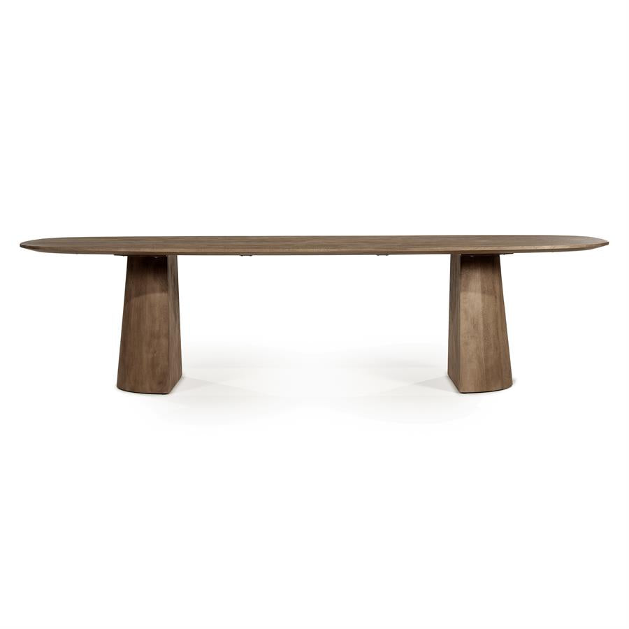 Eettafel Lune 300x105 cm - lichtbruin
