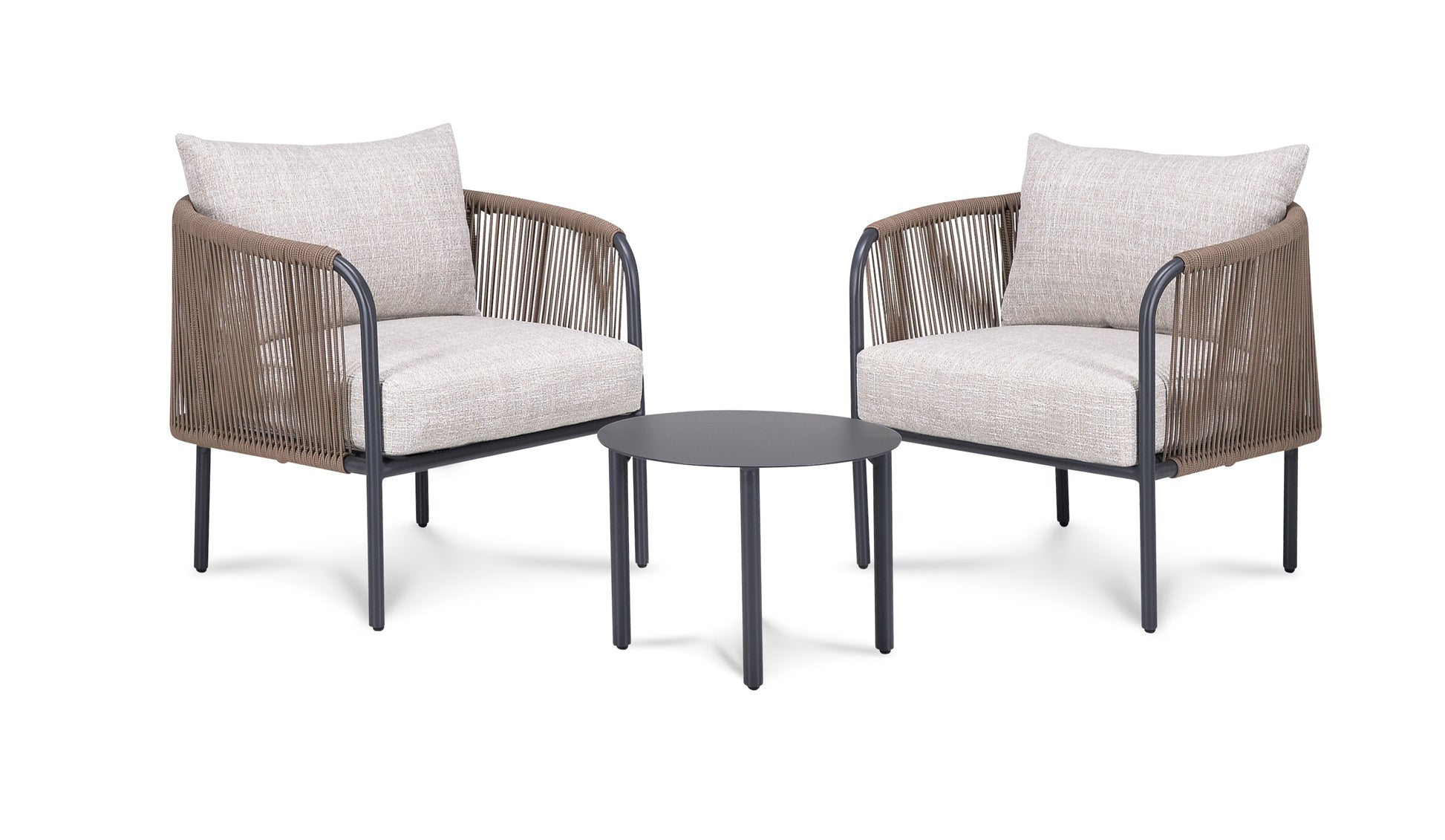 Loungeset Palermo Color Antraciet Aluminum Frame Powder Coated