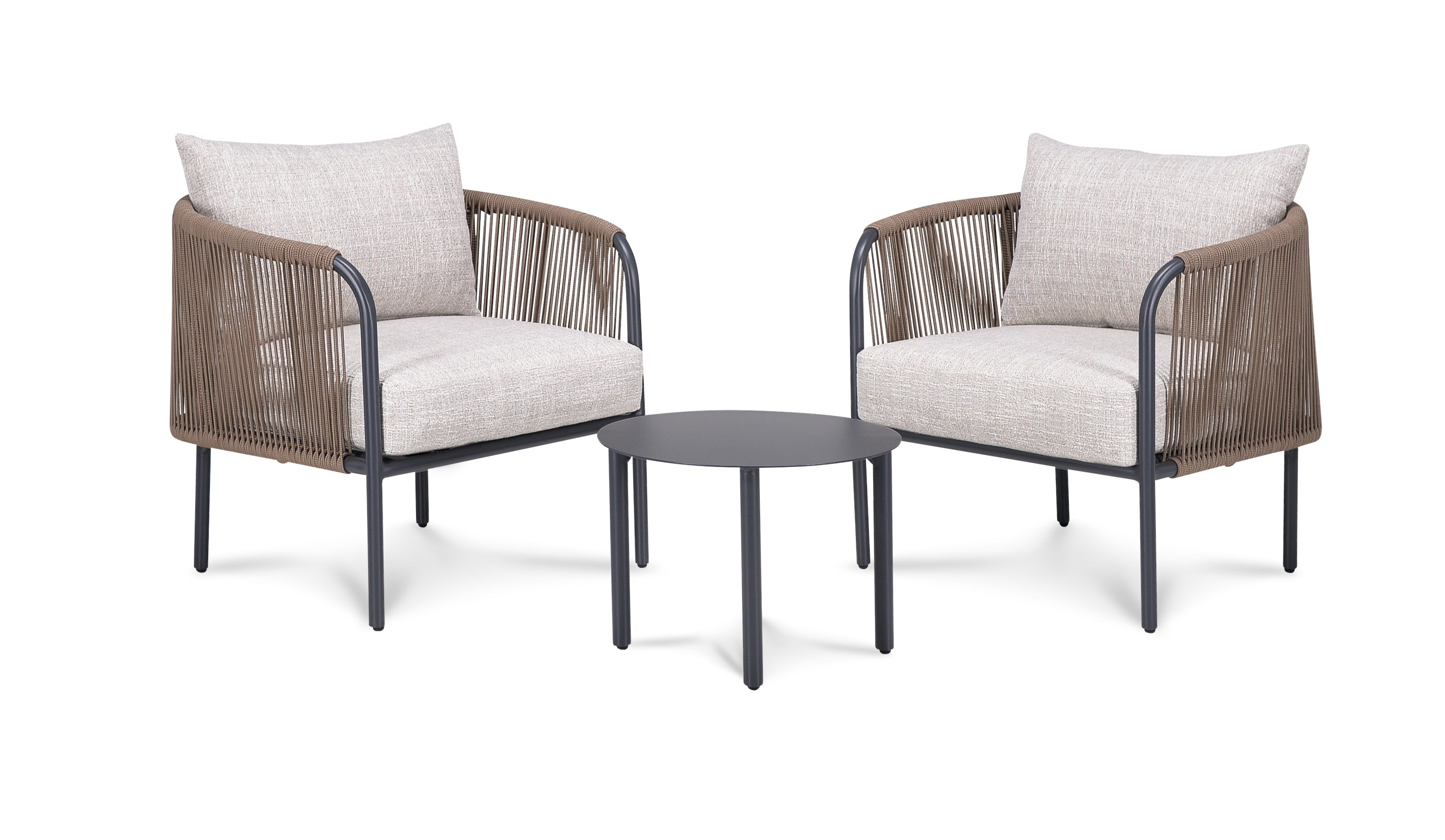 Loungeset Palermo Color Antraciet Aluminum Frame Powder Coated