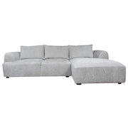 Bank Canterbury 2,5-zits, chaise longue rechts – Zand – 293 x 87 cm | Tower Living