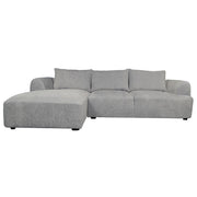 Bank Canterbury 2,5-zits, chaise longue links – Taupe – 293 x 87 cm | Tower Living