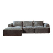 Bank Canterbury 2,5-zits, chaise longue links – Grijs – 293 x 87 cm | Tower Living