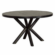 Ronde eettafel Selva – Zwart – 130 x 130 x 77 cm | Tower Living