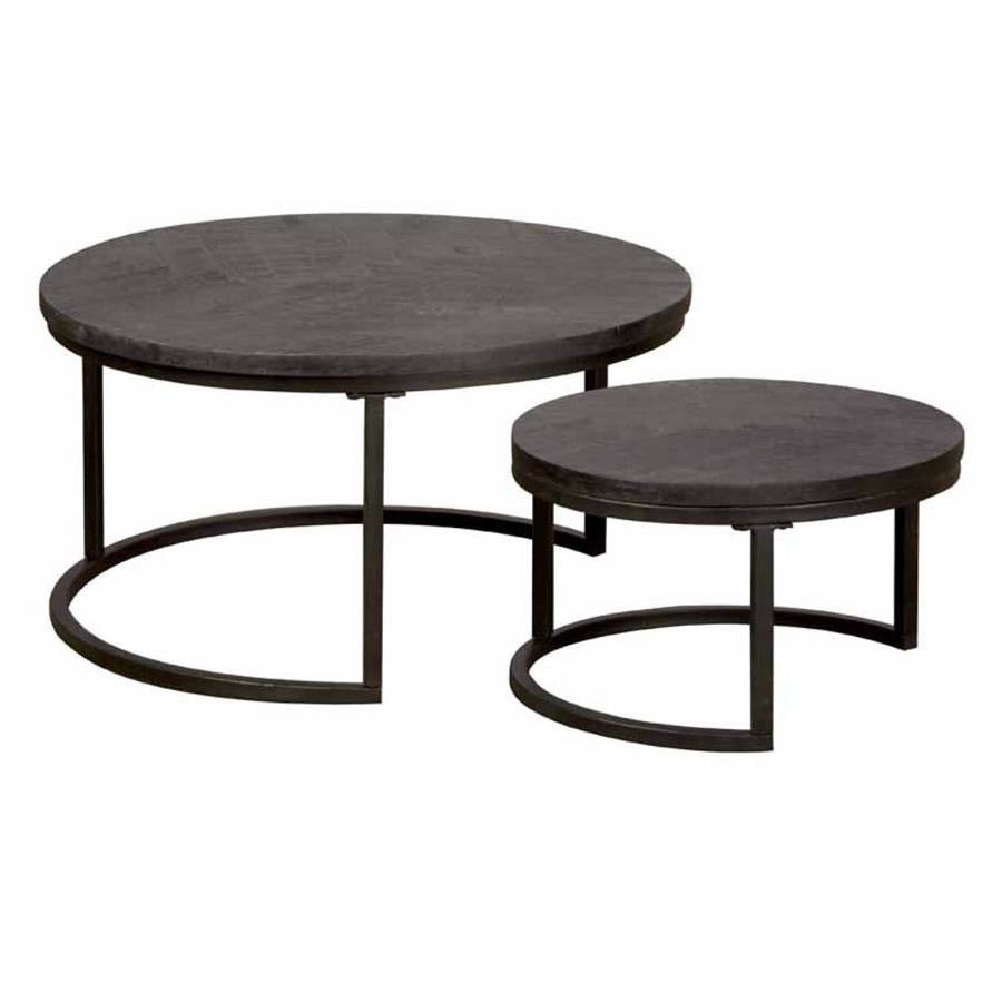 Salontafel – Viola – Zwart – 70 x 70 x 40 cm – Tower Living