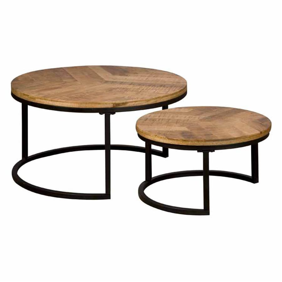 Salontafel – Viola – Naturel – 70 x 70 x 40 cm – Tower Living