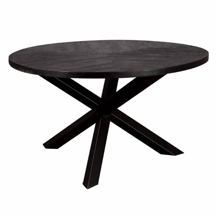 Eetkamertafel – Viola – Zwart – 130 x 130 x 77 cm – Tower Living