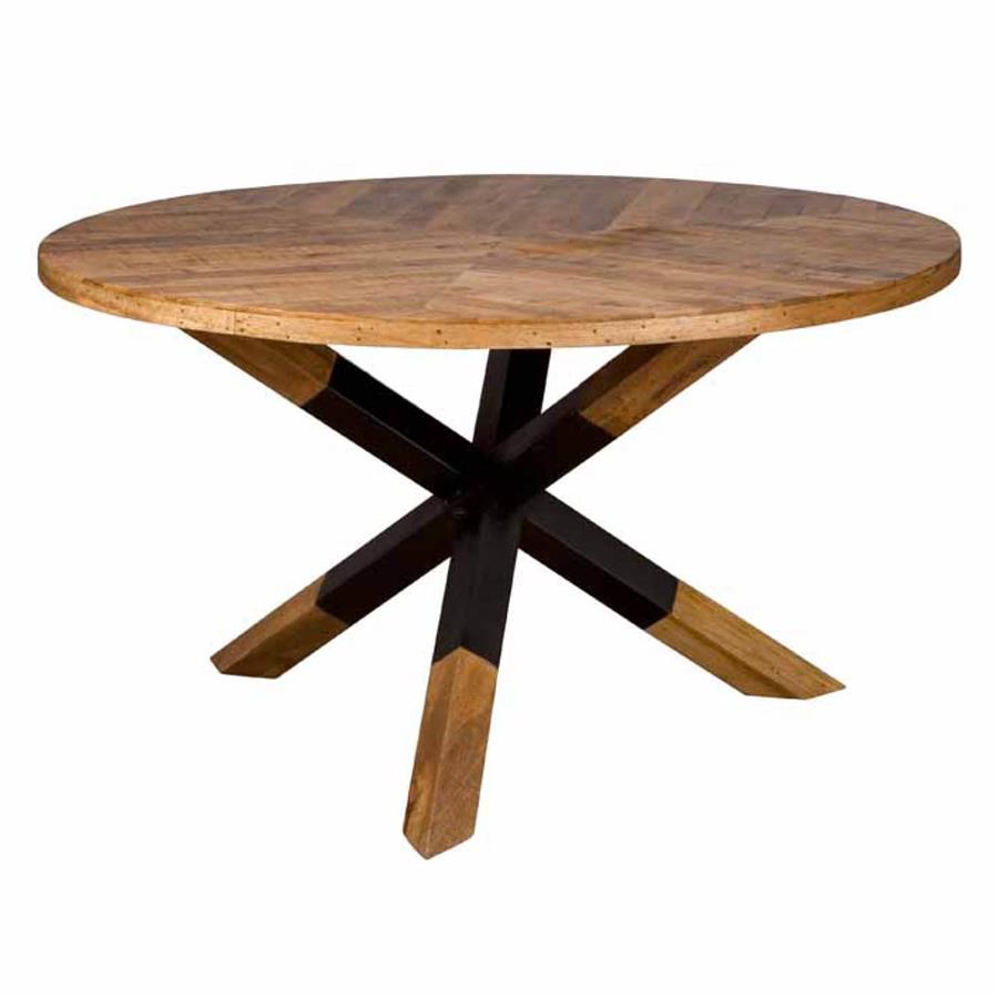 Eetkamertafel – Viola – Naturel – 130 x 130 x 77 cm – Tower Living