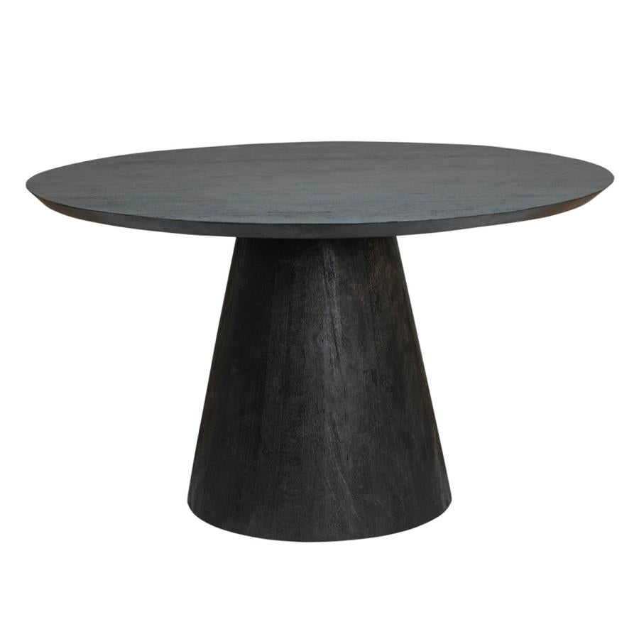 Eetkamertafel – Premana – Zwart – 130 x 130 x 77 cm – Tower Living
