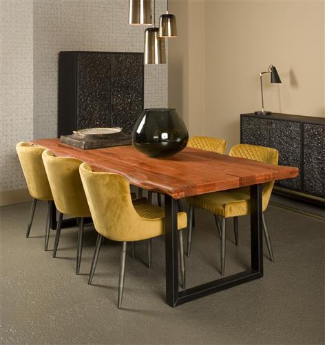 Eetkamertafel – Nicosia – Bruin – 240 x 100 x 77 cm – Tower Living