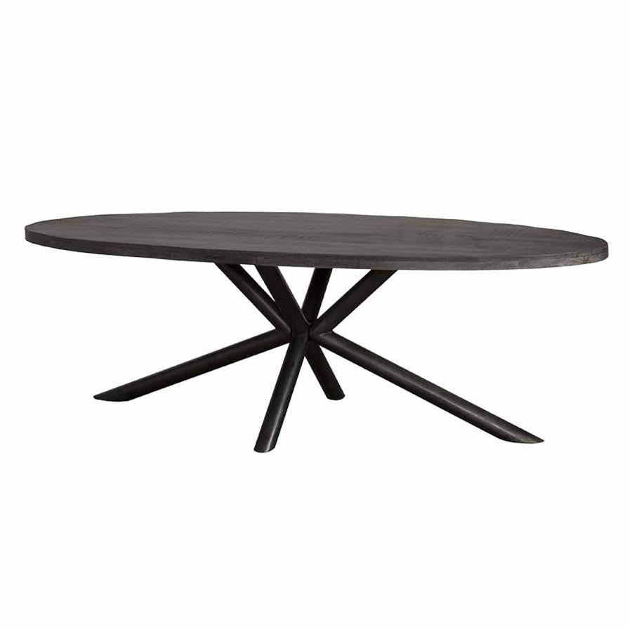 Eetkamertafel – Selva – Zwart – 200 x 100 x 77 cm – Tower Living