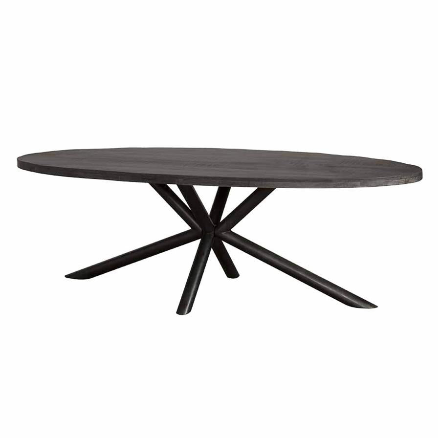 Eetkamertafel – Selva – Zwart – 220 x 110 x 77 cm – Tower Living