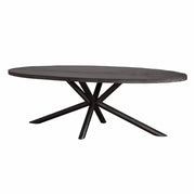 Ovale eettafel Selva – Zwart – 240 x 110 x 77 cm | Tower Living