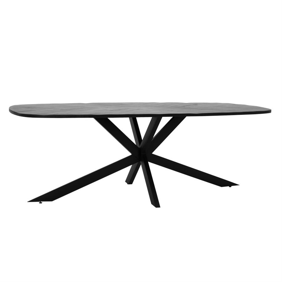 Eetkamertafel – Silvi – Zwart – 240 x 110 x 78 cm – Tower Living
