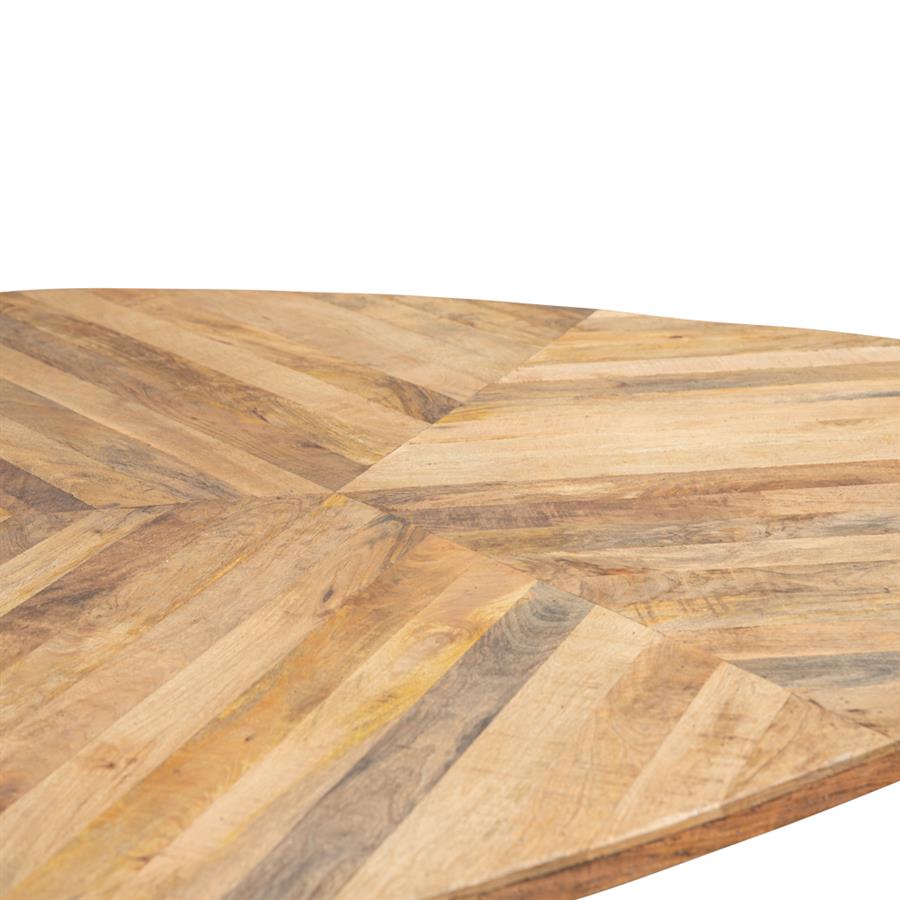 Eetkamertafel – Trivero – Naturel – 150 x 150 x 78 cm – Tower Living