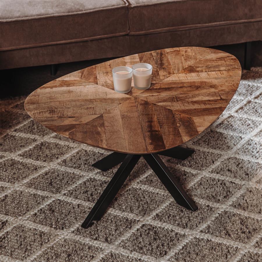 Salontafel – Pianella – Naturel – 130 x 80 x 45 cm – Tower Living