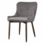 Eetkamerstoel Oledo – Grijs – 52 x 80 cm | Tower Living