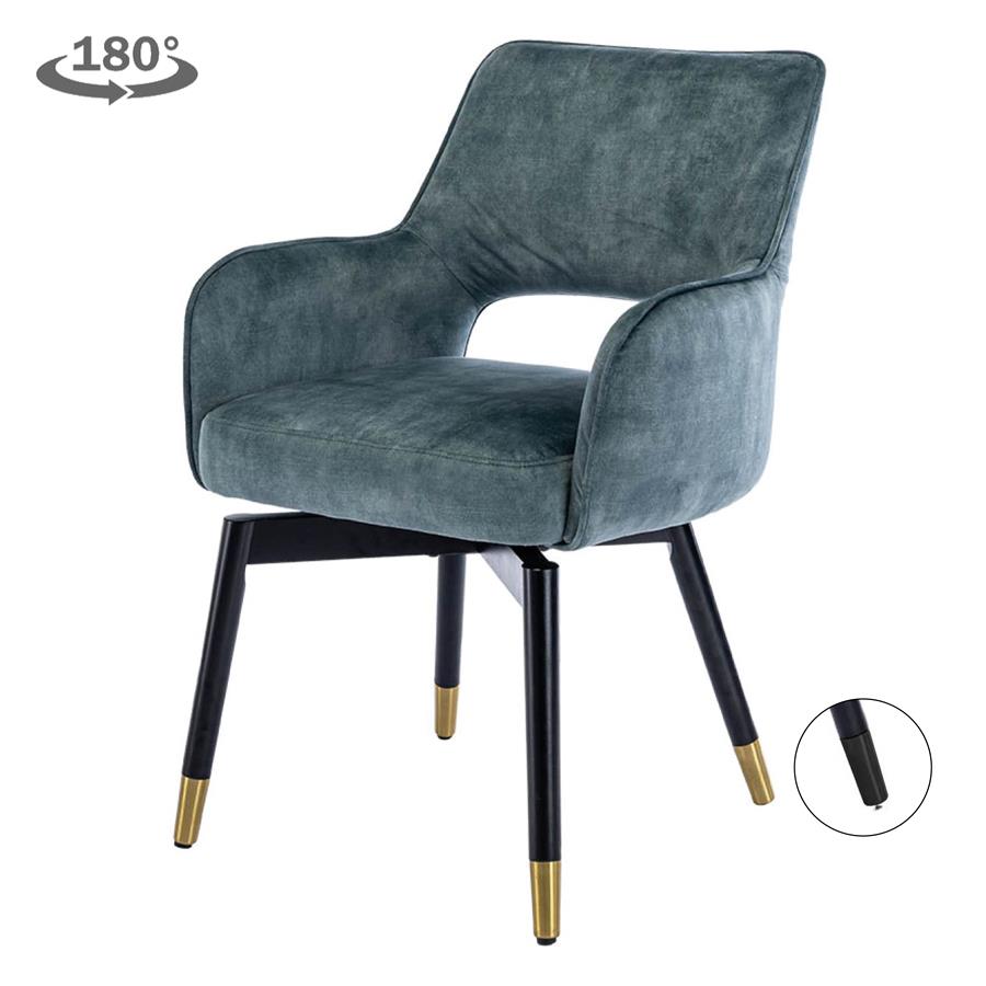 Armstoel – Lenno – Blauw – Tower Living