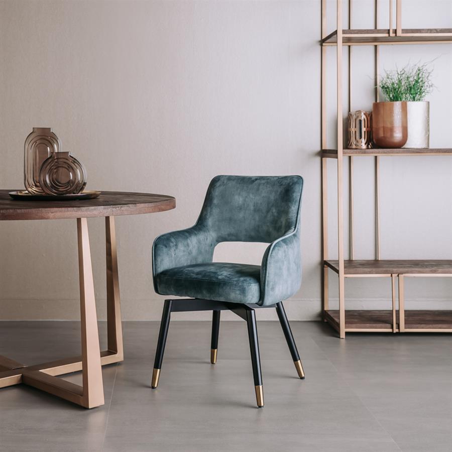 Armstoel – Lenno – Blauw – Tower Living