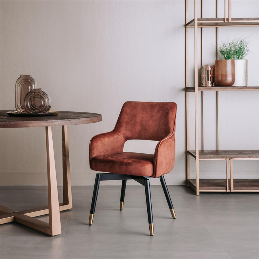 Armstoel – Lenno – Bruin – Tower Living