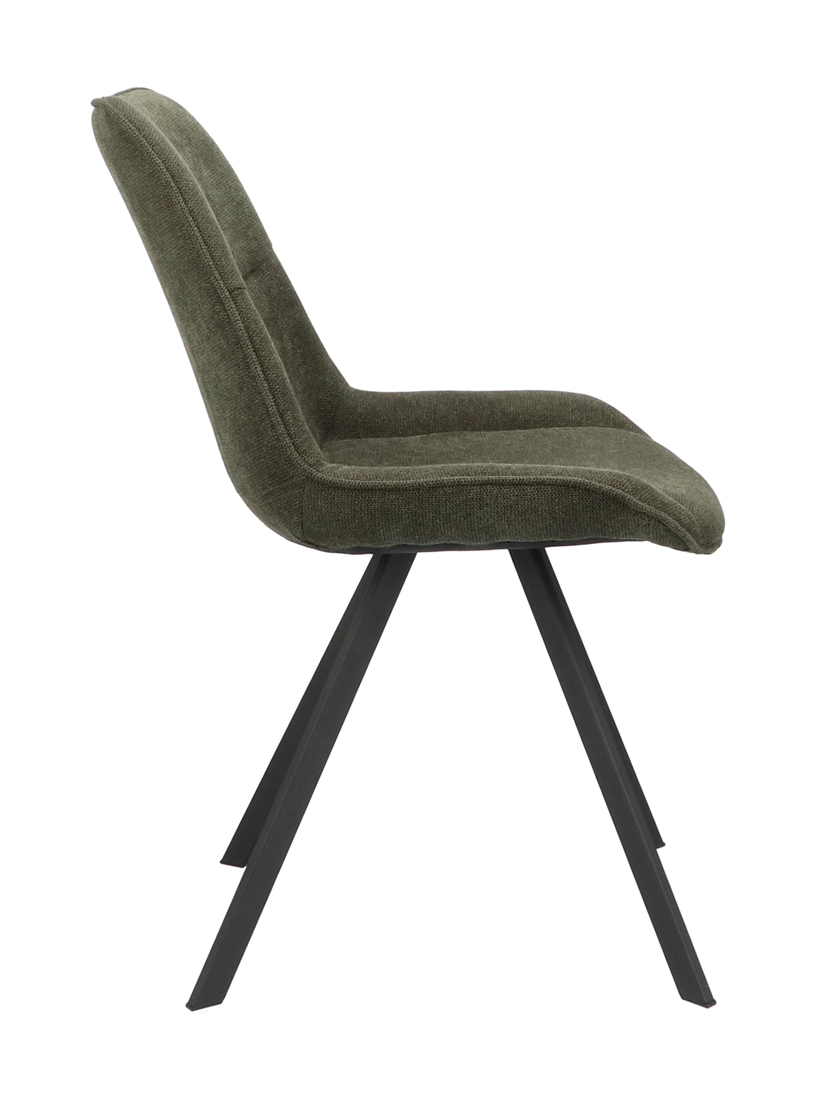 Eetkamerstoel Abby Stof Bloq Forest Leg Black
