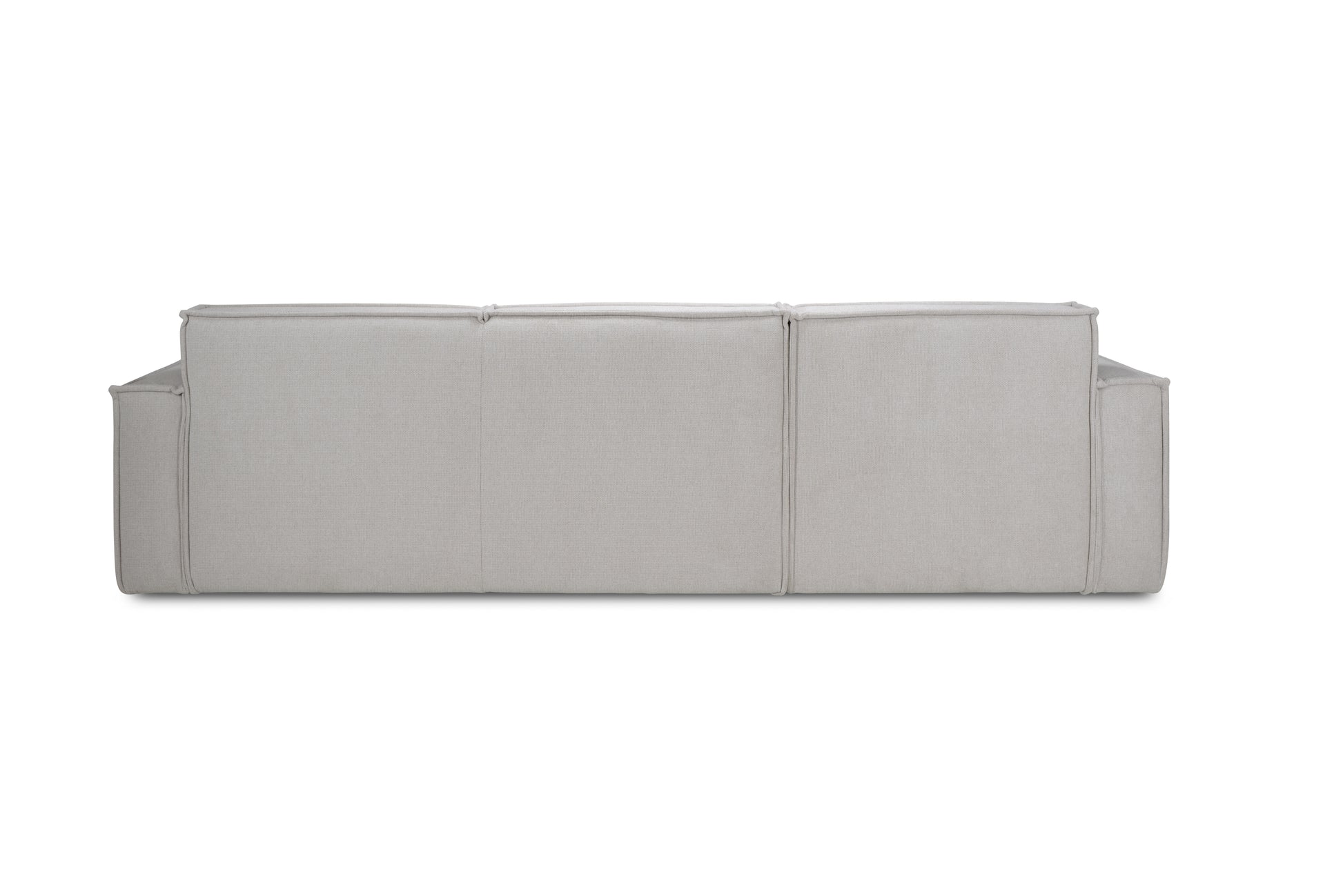 Bank Alba Hoekcombinatie 2.5-zits - Longchair Rond Voorstaand Links Stof Mito Natural