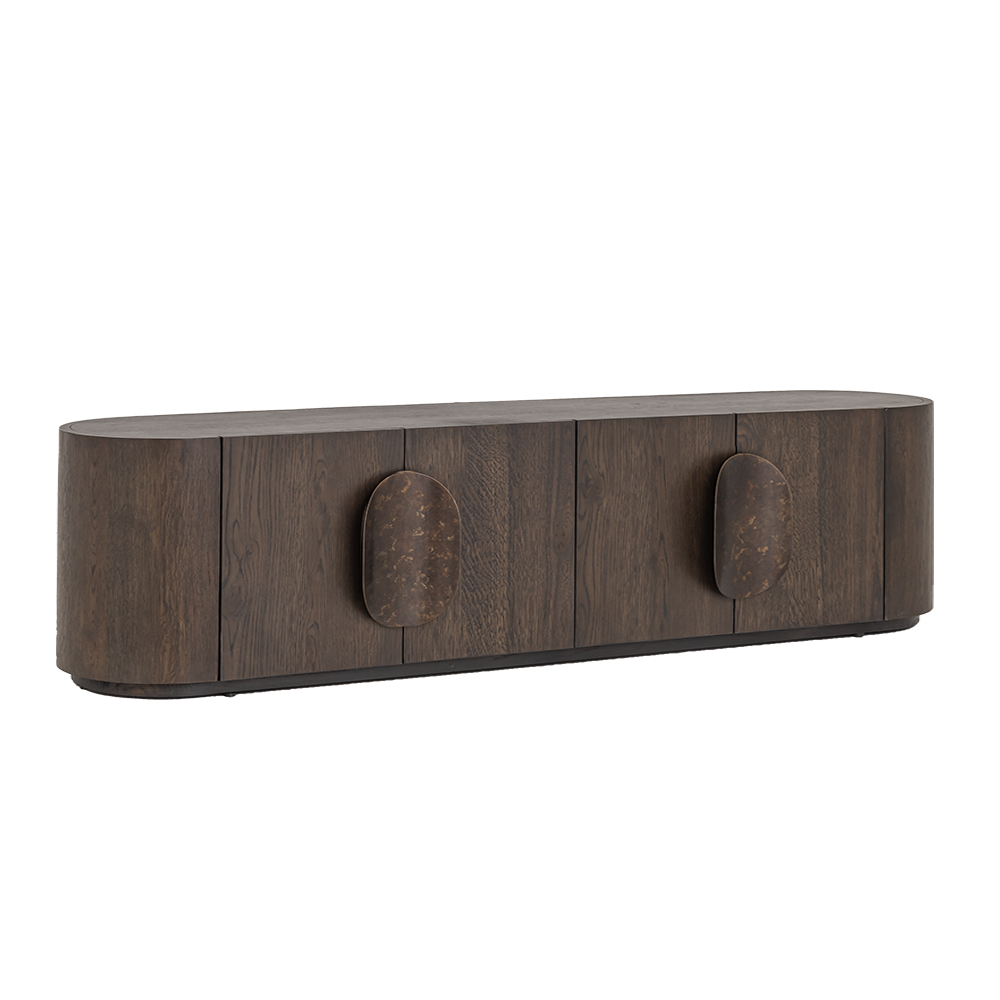 Allure TV-meubel donkerbruin 210 cm