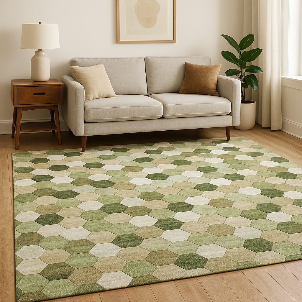 Vloerkleed Amado - Groen Multicolor