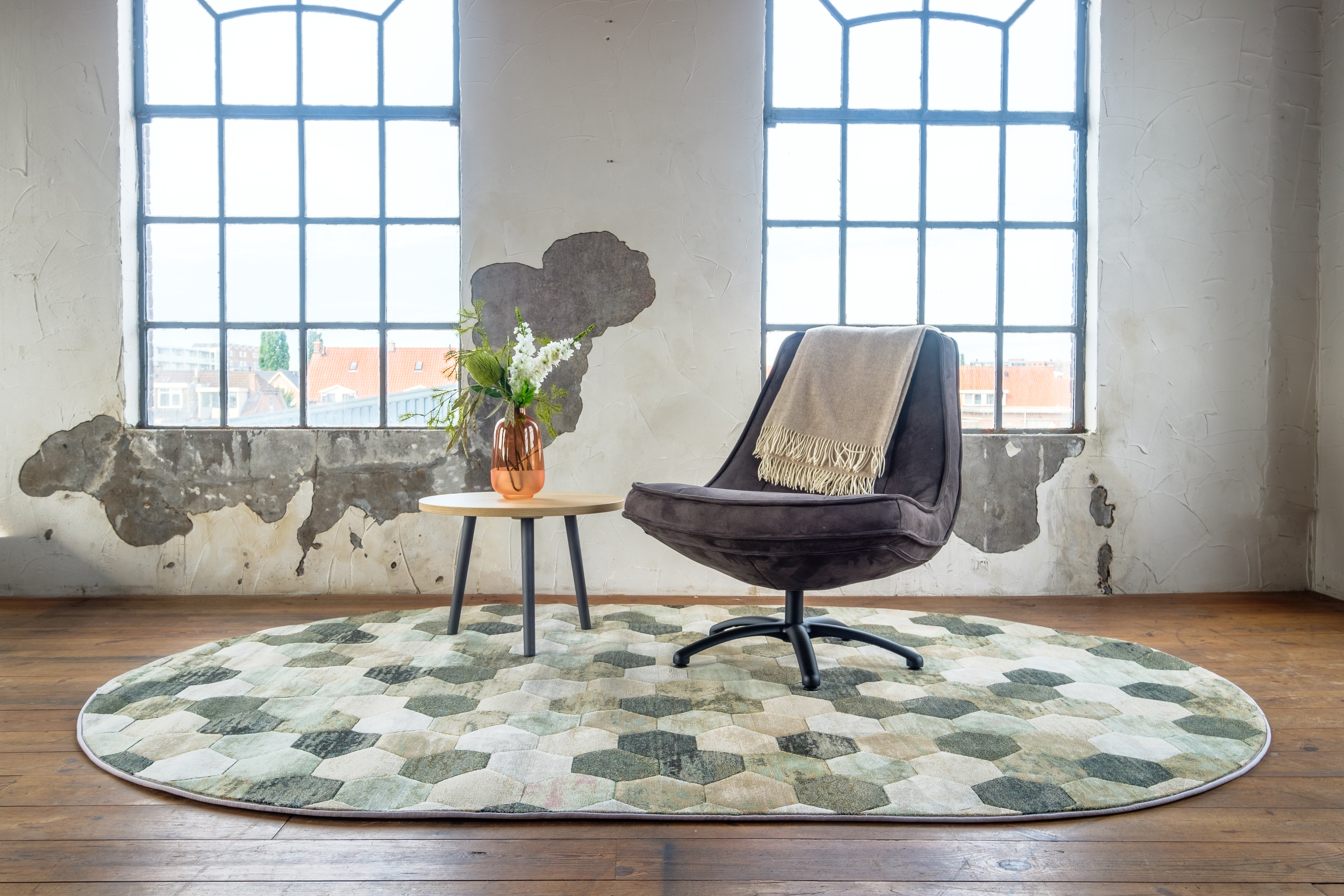 Vloerkleed Amado - Groen Multicolor