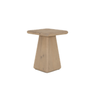 Vierkante bijzettafel Asti – Naturel – 40 x 40 x 55 cm | Tower Living