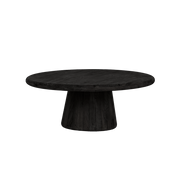 Ronde salontafel Asti – Zwart – 90 x 90 x 38 cm | Tower Living