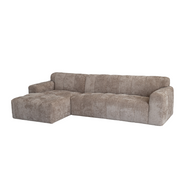 Bank Austin 2,5-zits, chaise longue links – Beige | Tower Living