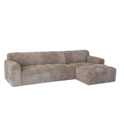 Bank Austin 2,5-zits, chaise longue rechts – Beige | Tower Living