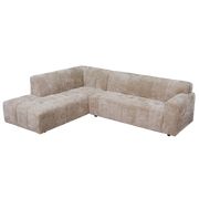 Bank Austin 2,5-zits, ottoman links – Beige | Tower Living