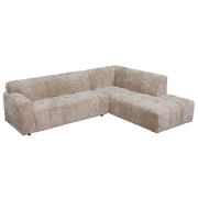 Bank Austin 2,5-zits, ottoman rechts – Beige | Tower Living