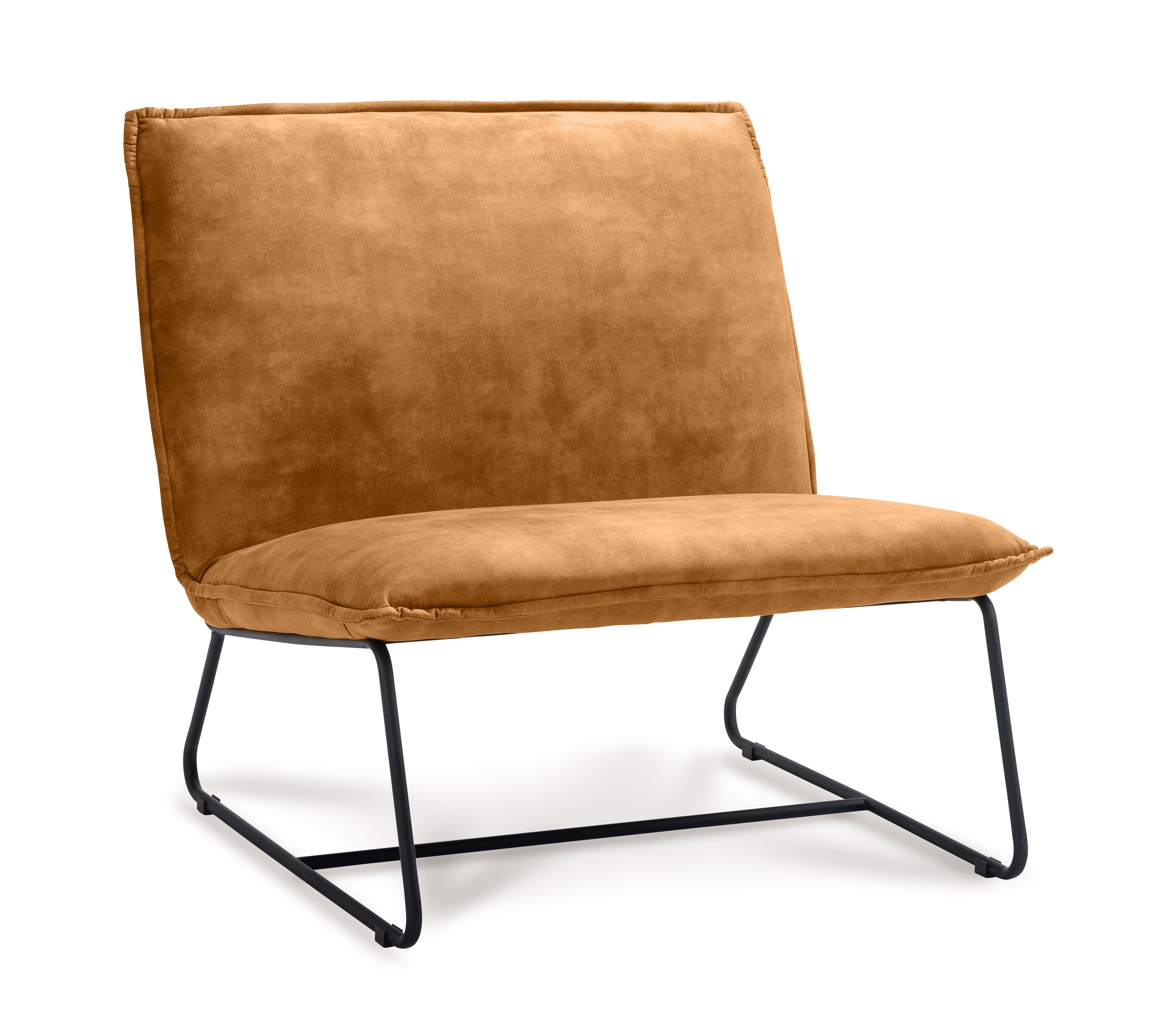 Fauteuil Chapman 1.5 seater Stof Adore Cognac Gun color frame