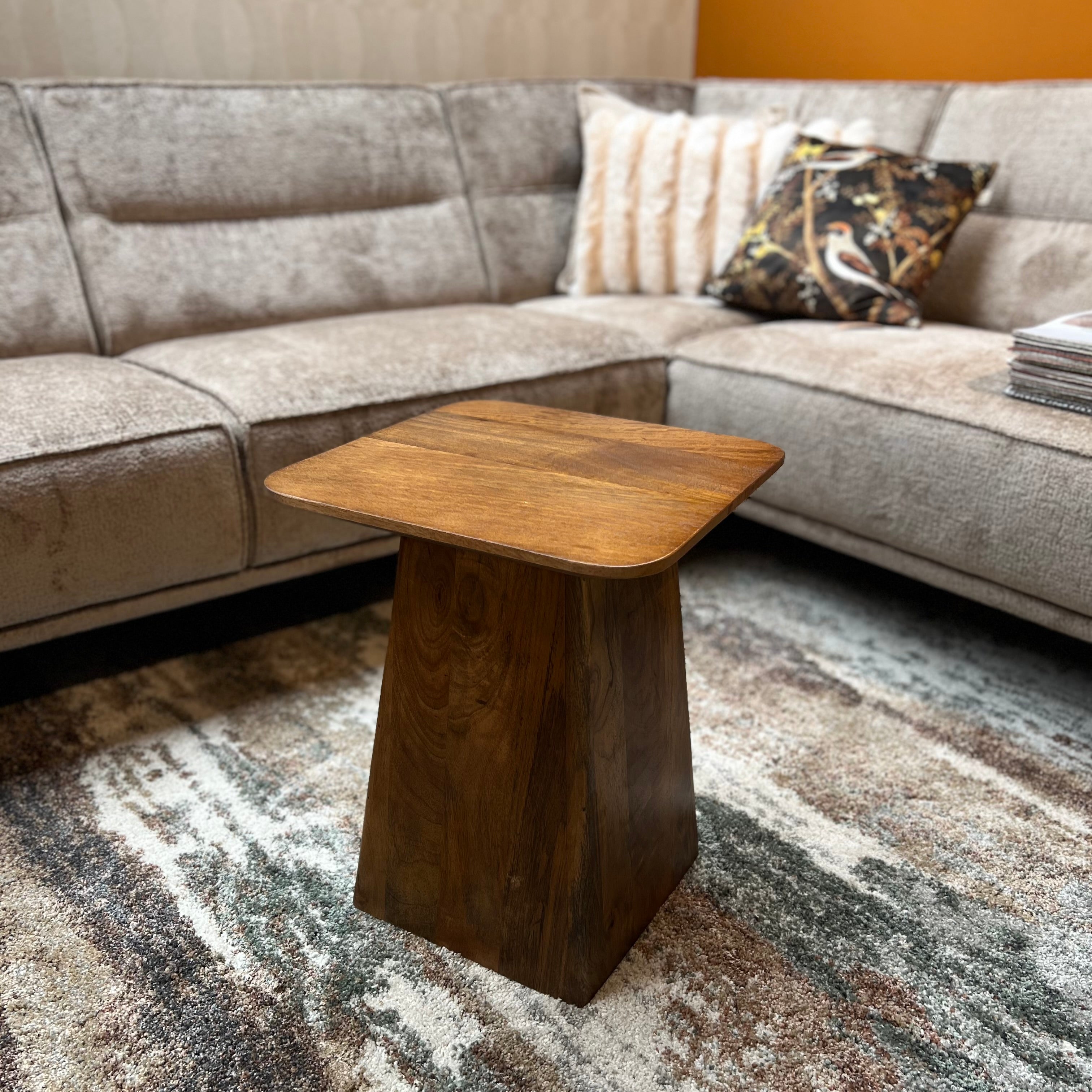 Salontafel Vierkant 40x40cm Walnoot