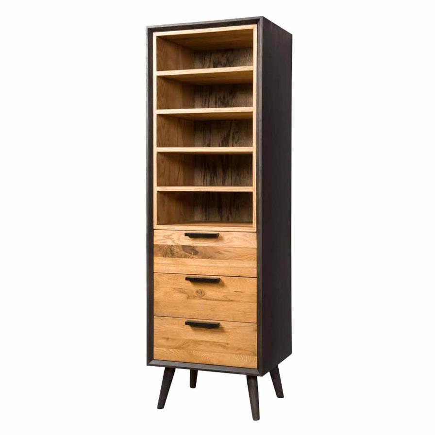 Boekenkast – Bresso – Naturel – 55 x 174 cm – Tower Living