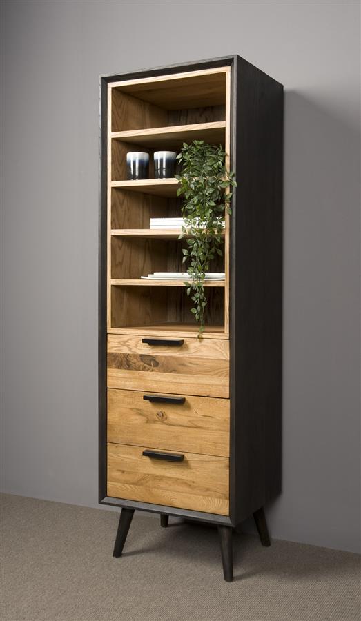Boekenkast – Bresso – Naturel – 55 x 174 cm – Tower Living