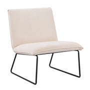 Fauteuil James - Beige - fauteuil in stof, vooraanzicht