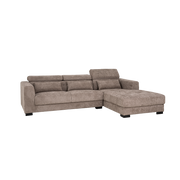 Bank Brighton chaise longue rechts, arm links – Taupe | Tower Living