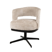 Bruce Draaibare Eetkamerstoel Naturel 02 | 360 graden draaibaar